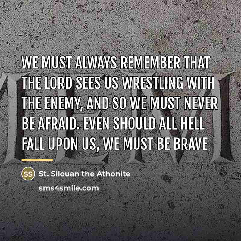 “We must always remember that the Lord sees us wrestling…” quote by Anonymous