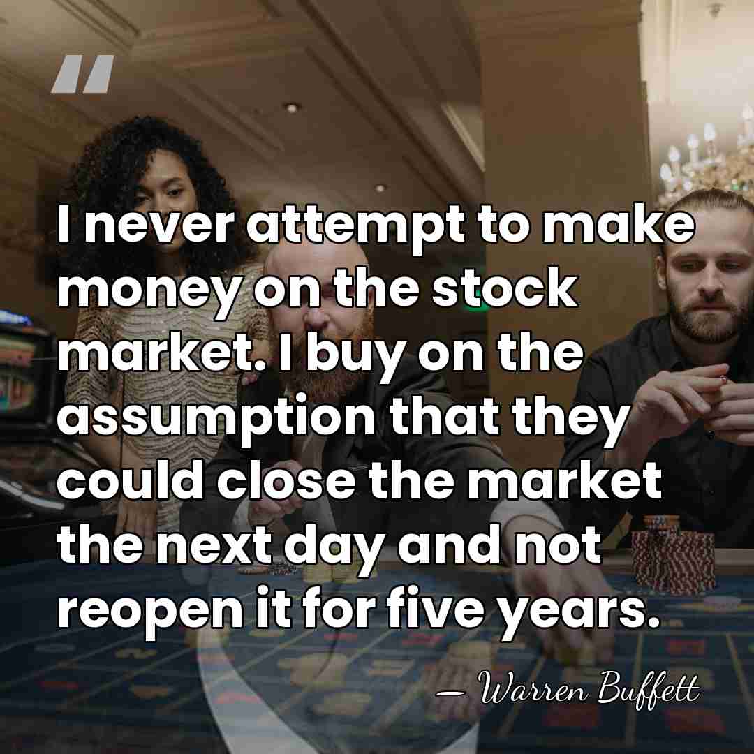 I never attempt to make money on the stock market. I buy&hellip; - Warren Buffett