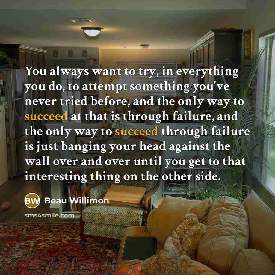 “You always want to try, in everything you do, to…” quote by Beau Willimon