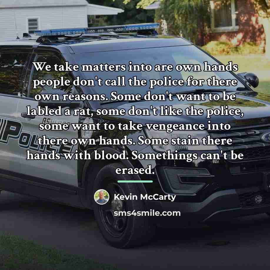 “We take matters into are own hands people don't call…” quote by Kevin McCarty