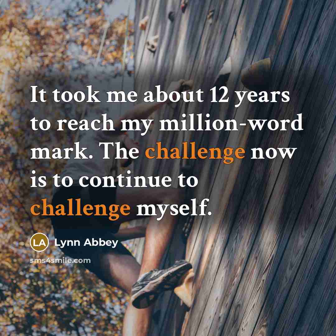 “It took me about 12 years to reach my million-word…” quote by Lynn Abbey