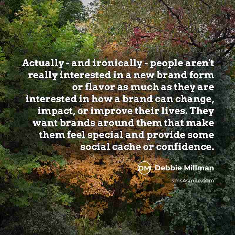 “Actually - and ironically - people aren't really interested in…” quote by Debbie Millman