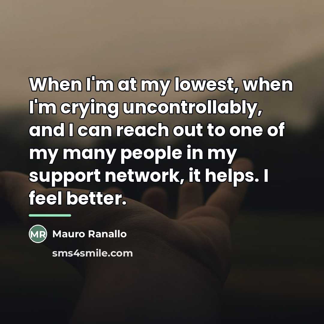 “When I'm at my lowest, when I'm crying uncontrollably, and…” quote by Mauro Ranallo