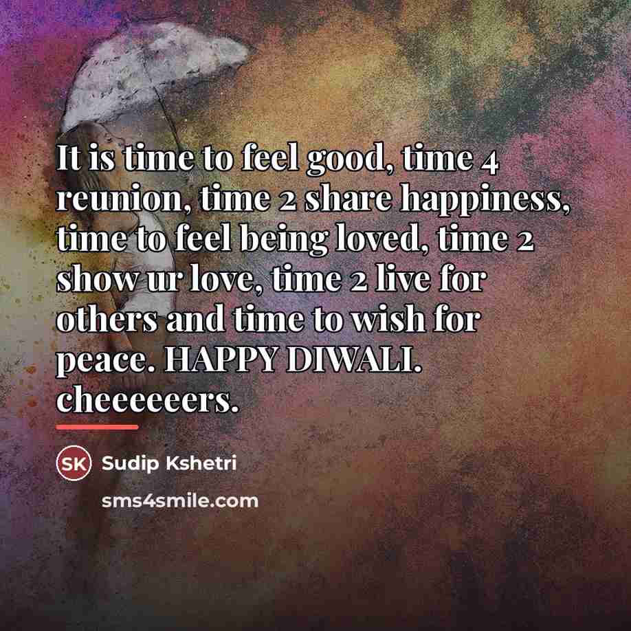 “It is time to feel good, time 4 reunion, time…” quote by Sudip Kshetri