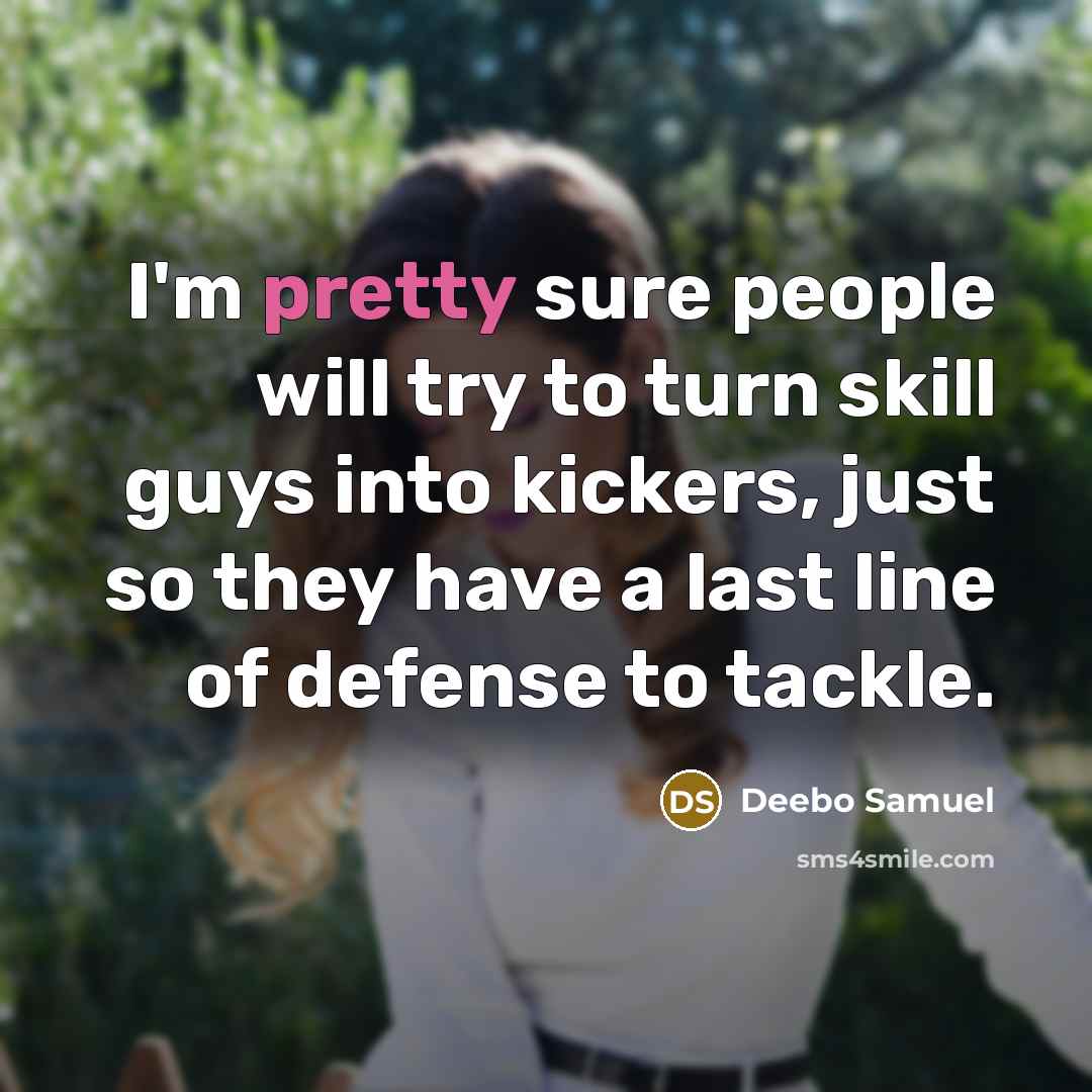 “I'm pretty sure people will try to turn skill guys…” quote by Deebo Samuel