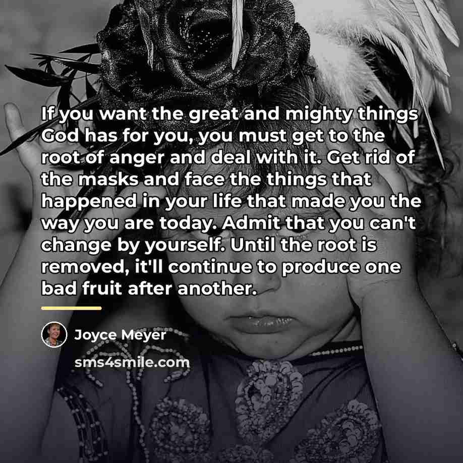 “If you want the great and mighty things God has…” quote by Joyce Meyer