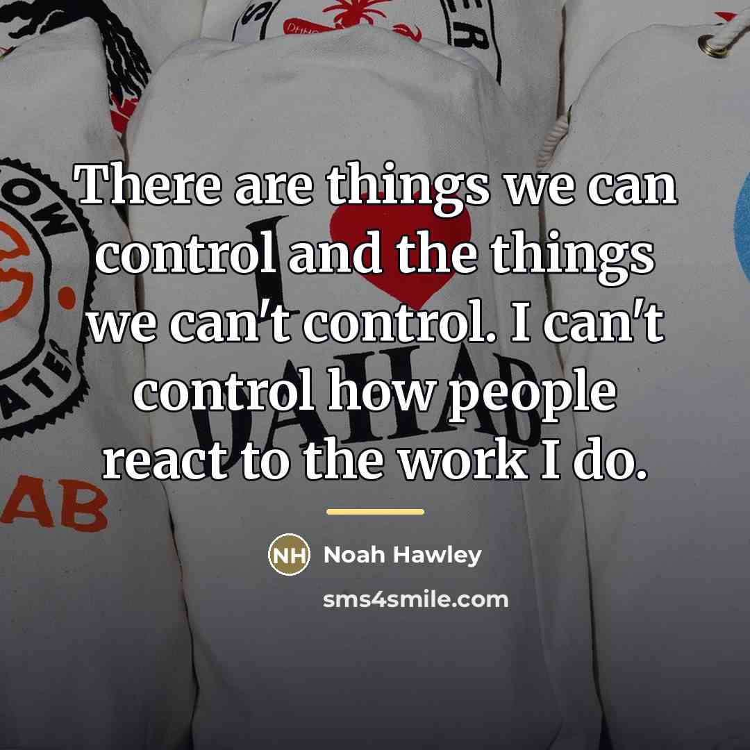 “There are things we can control and the things we…” quote by Noah Hawley