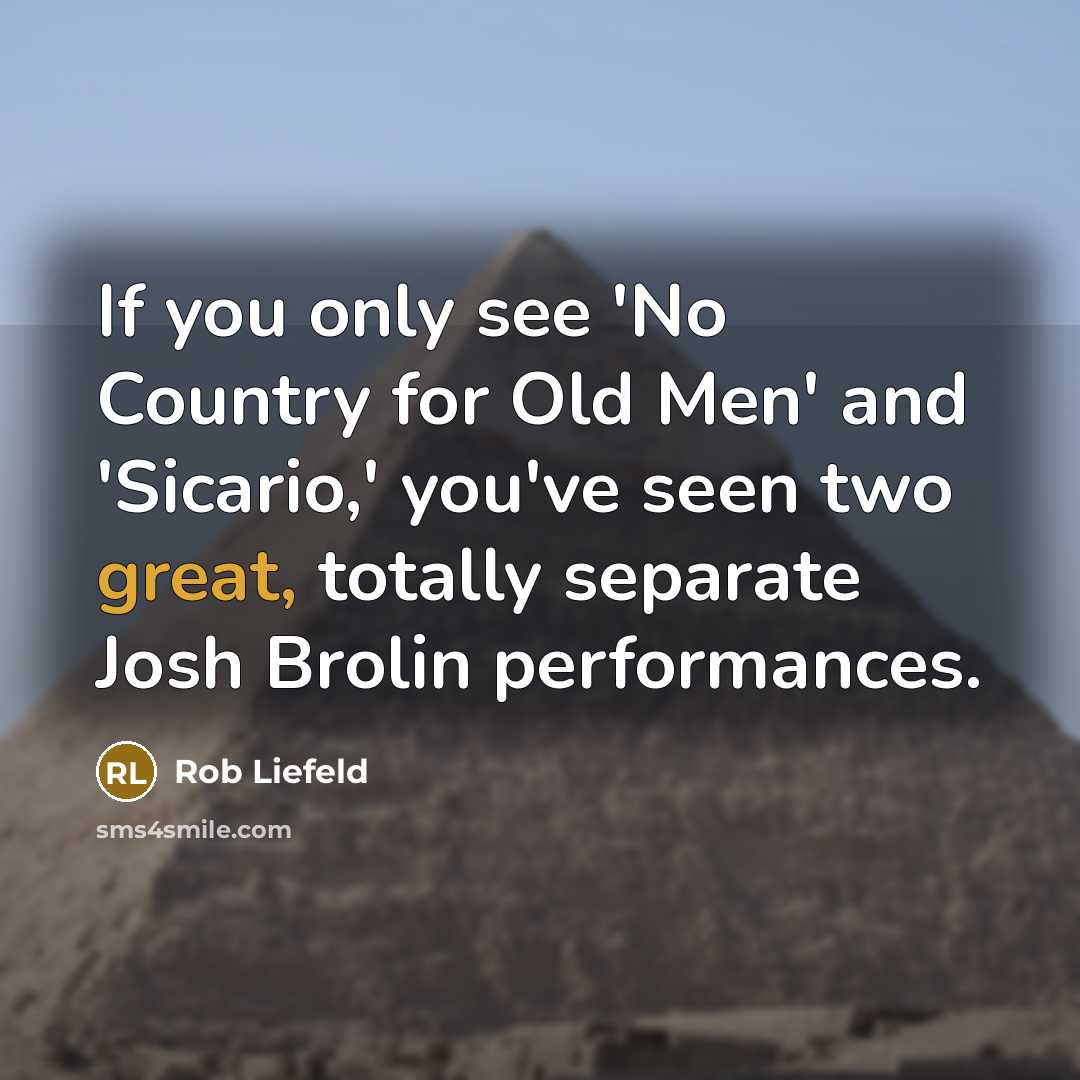 “If you only see 'No Country for Old Men' and…” quote by Rob Liefeld
