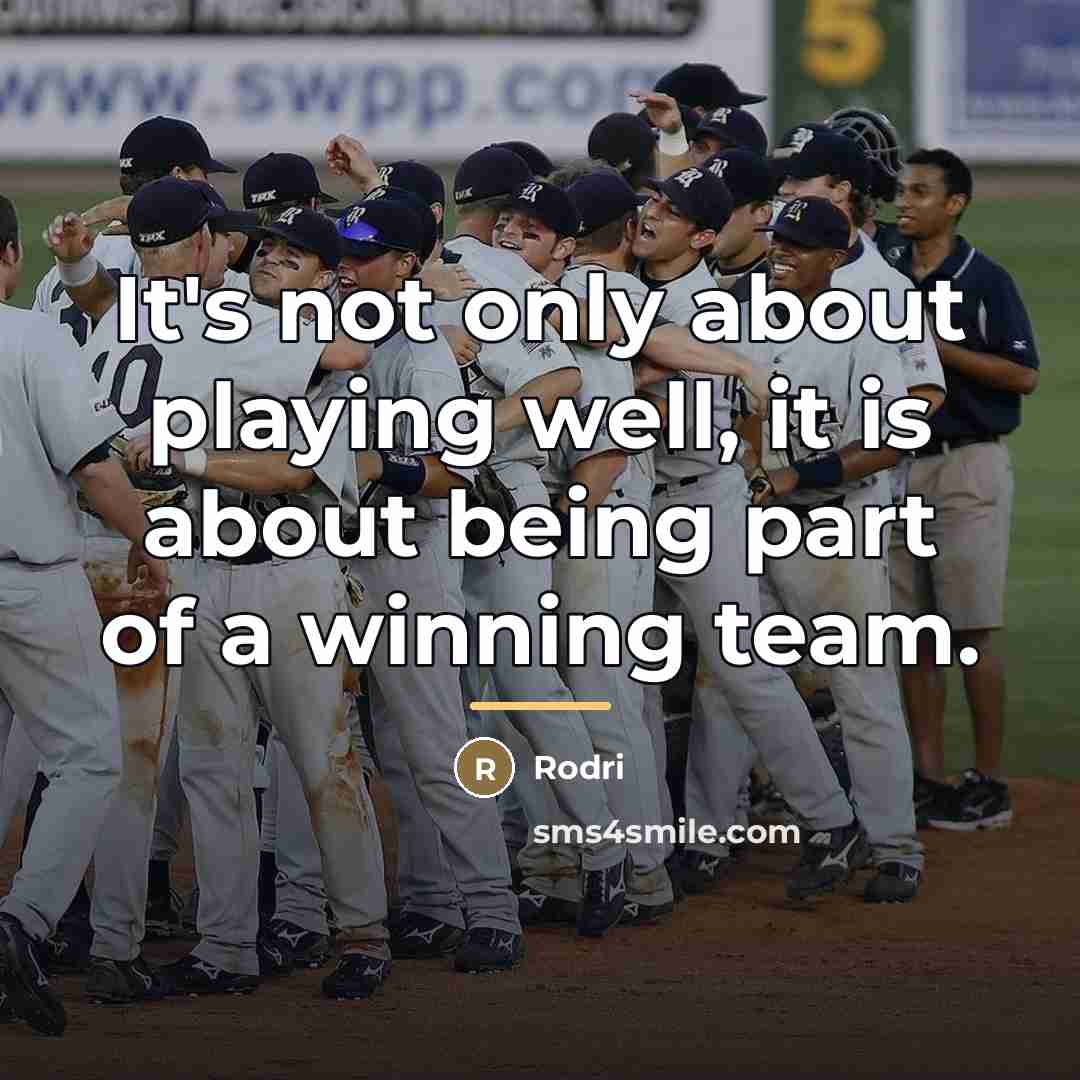 “It's not only about playing well, it is about being…” quote by Rodri