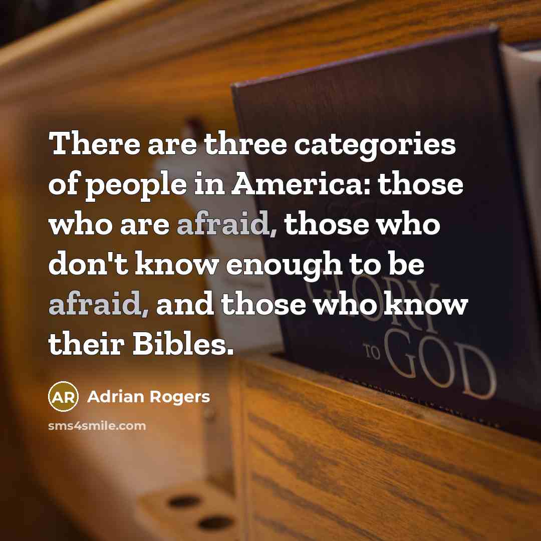 “There are three categories of people in America: those who…” quote by Adrian Rogers