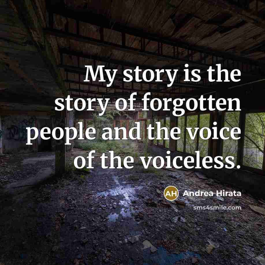 “My story is the story of forgotten people and the…” quote by Andrea Hirata