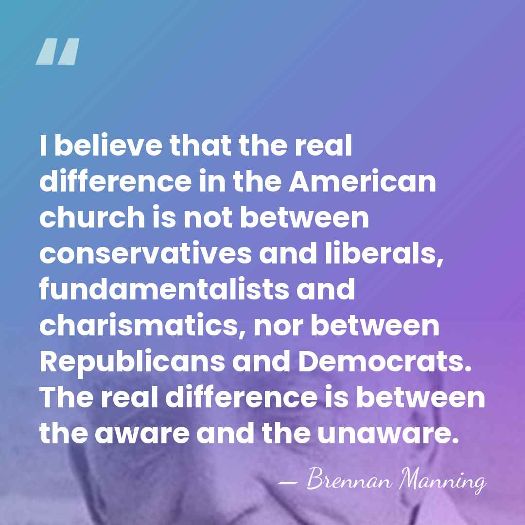 I believe that the real difference in the American church is not&hellip; - Brennan Manning