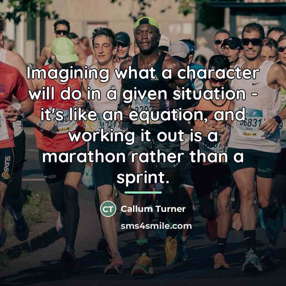“Imagining what a character will do in a given situation…” quote by Callum Turner