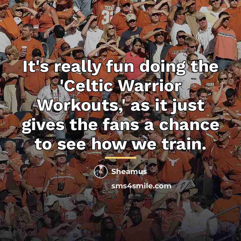 “It's really fun doing the 'Celtic Warrior Workouts,' as it…” quote by Sheamus