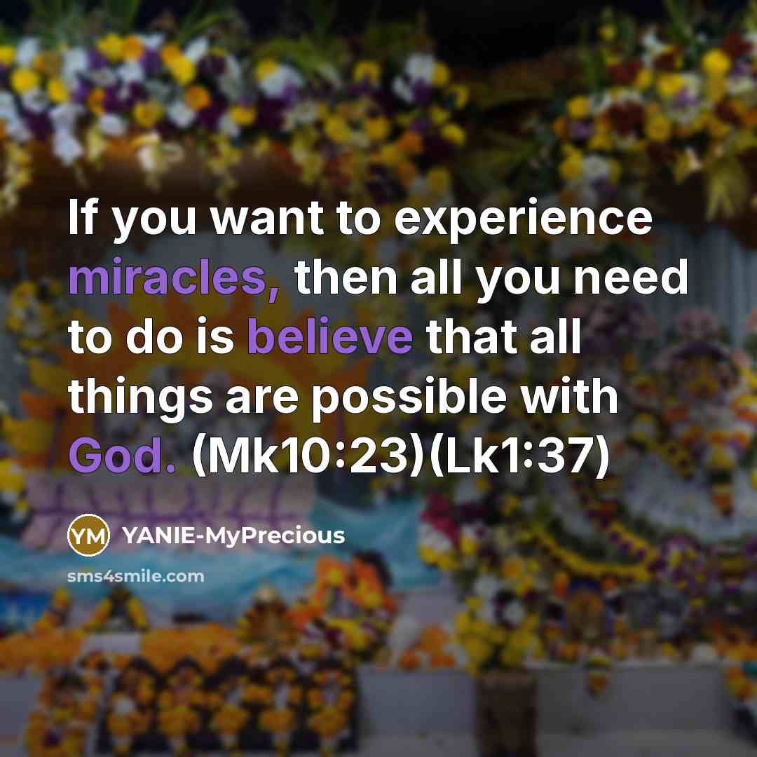 “If you want to experience miracles, then all you need…” quote by YANIE-MyPrecious