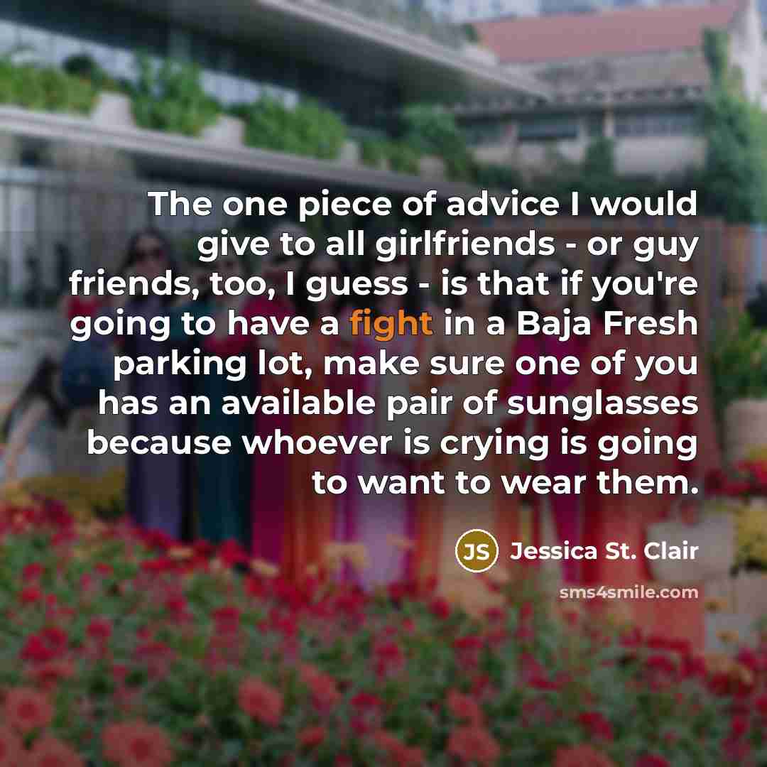 “The one piece of advice I would give to all…” quote by Jessica St. Clair