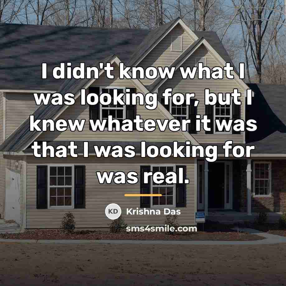 “I didn't know what I was looking for, but I…” quote by Krishna Das