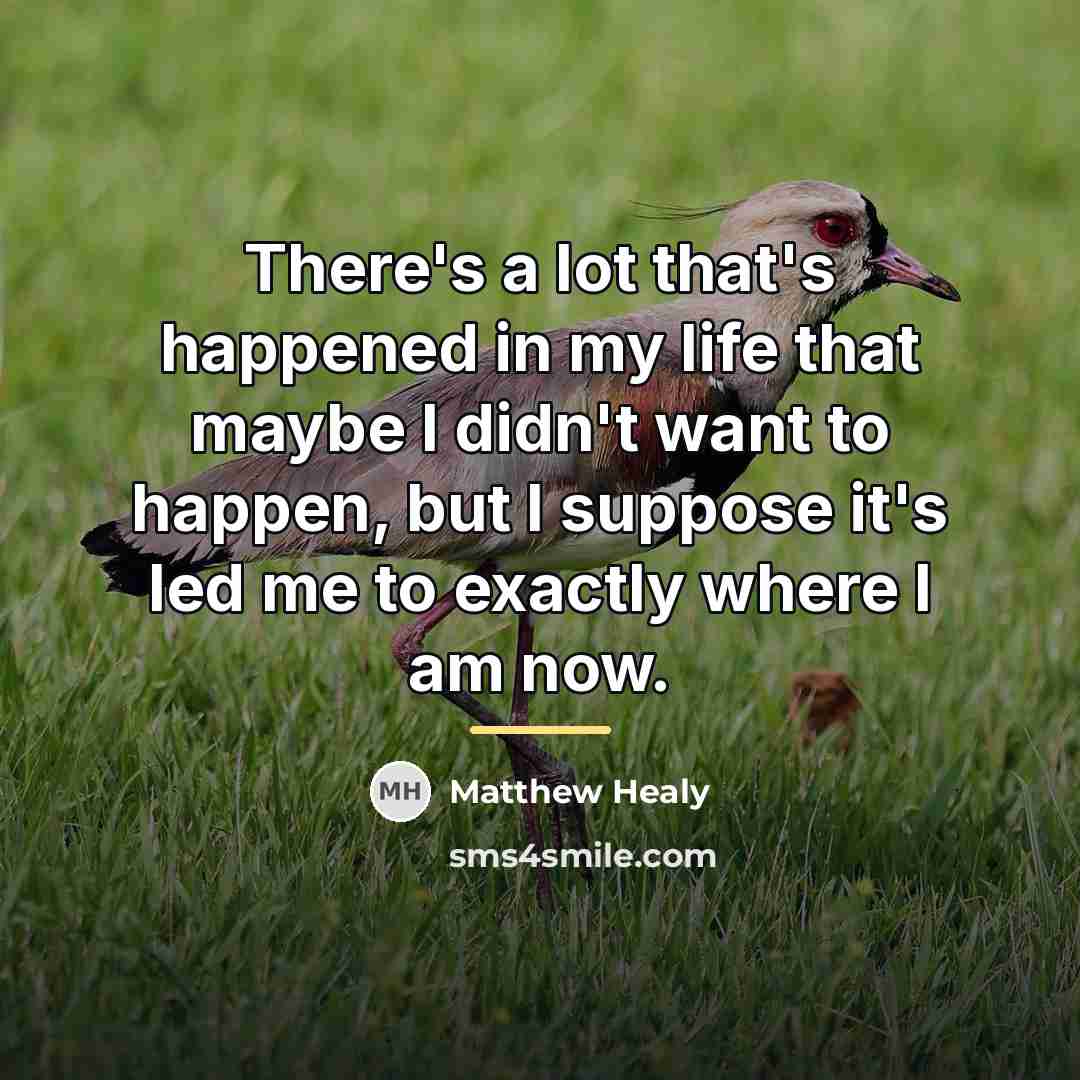 “There's a lot that's happened in my life that maybe…” quote by Matthew Healy