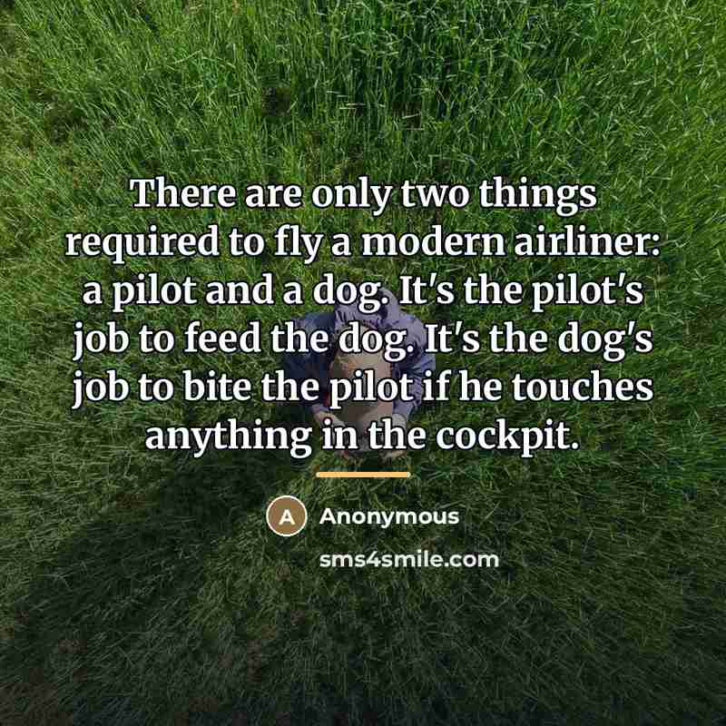 “There are only two things required to fly a modern…” quote by Anonymous