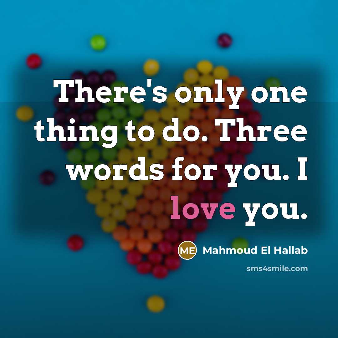 “There's only one thing to do. Three words for you.…” quote by Mahmoud El Hallab