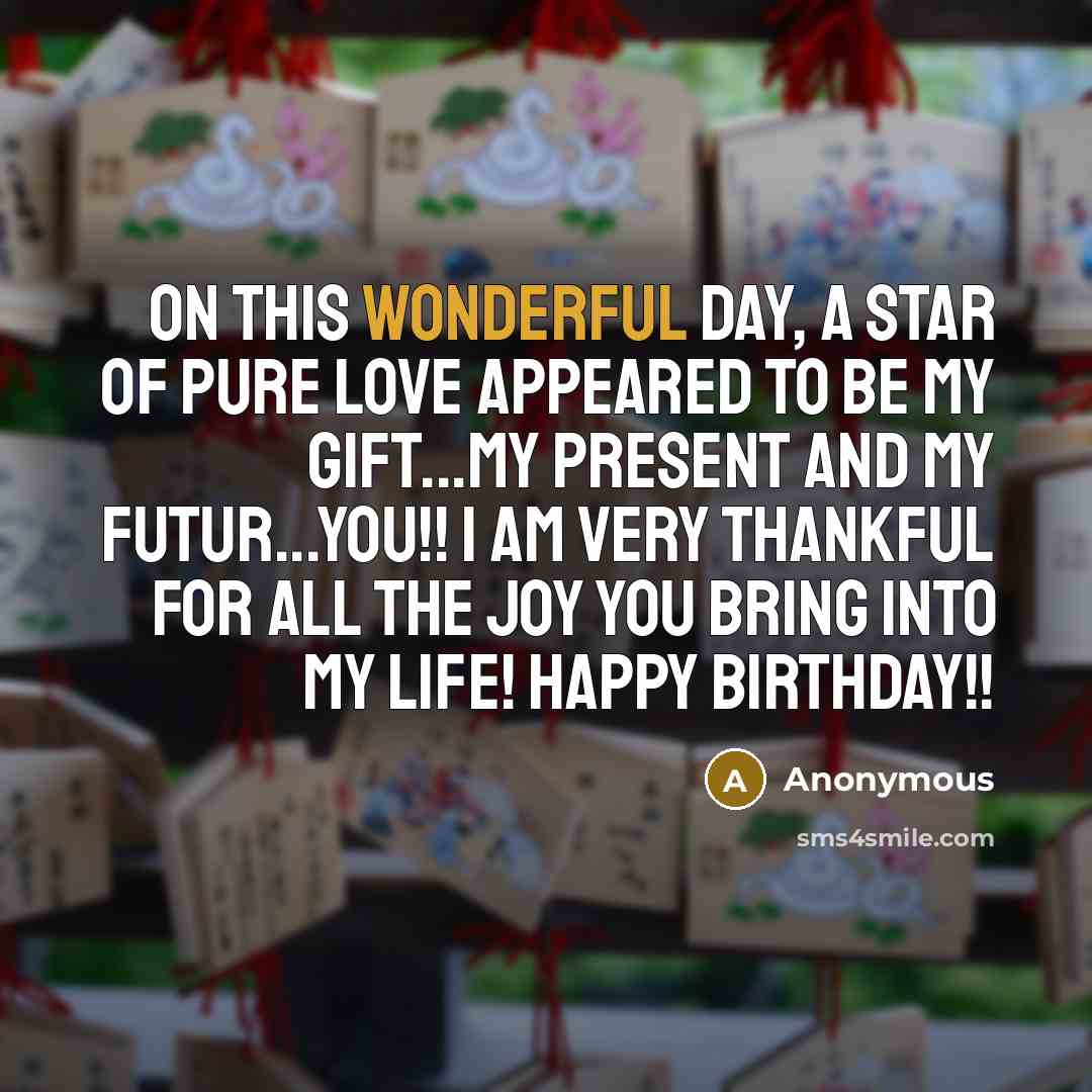 “On this wonderful day, a star of pure love appeared…” quote by Anonymous
