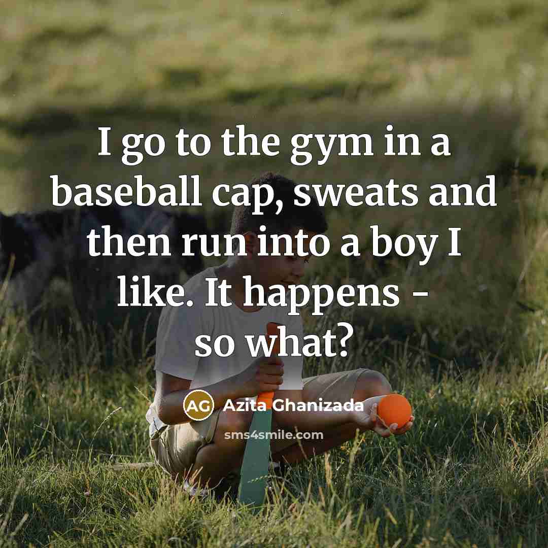 “I go to the gym in a baseball cap, sweats…” quote by Azita Ghanizada