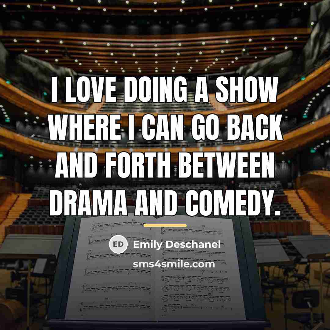 “I love doing a show where I can go back…” quote by Emily Deschanel
