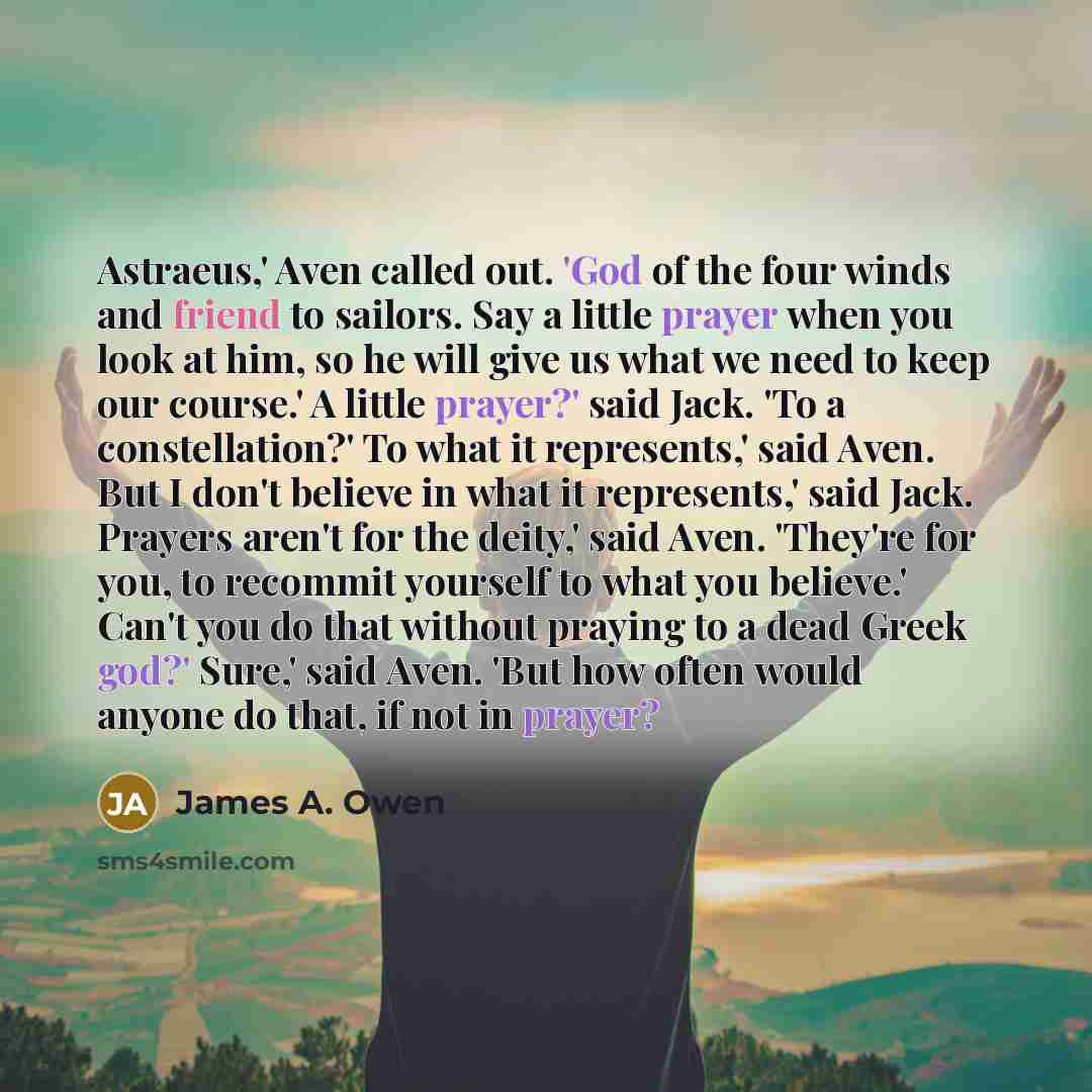 “Astraeus,' Aven called out. 'God of the four winds and…” quote by James A. Owen