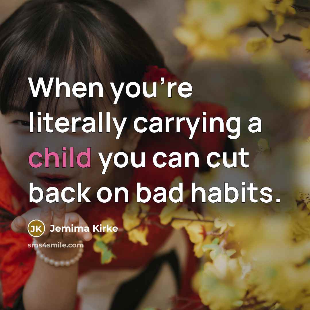 “When you're literally carrying a child you can cut back…” quote by Jemima Kirke