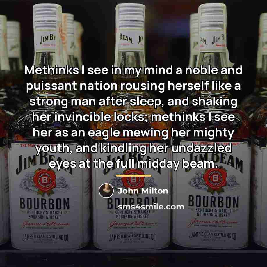 “Methinks I see in my mind a noble and puissant…” quote by John Milton