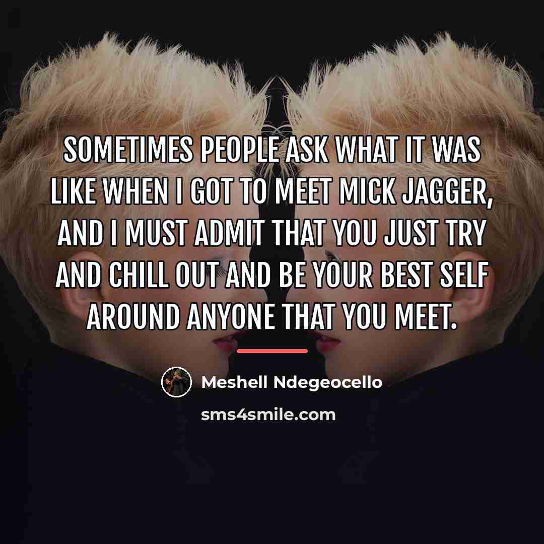 “Sometimes people ask what it was like when I got…” quote by Meshell Ndegeocello
