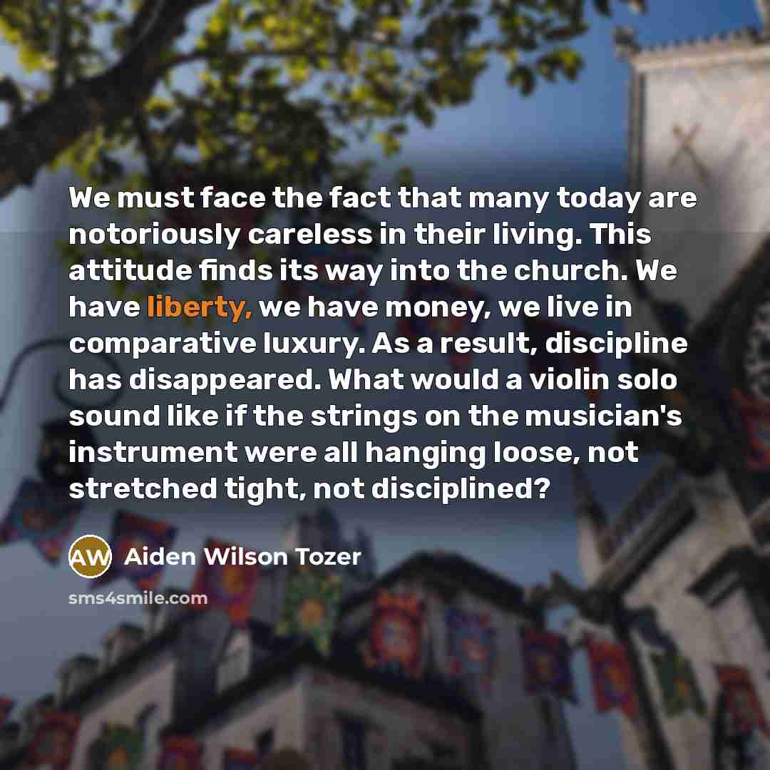 “We must face the fact that many today are notoriously…” quote by Aiden Wilson Tozer