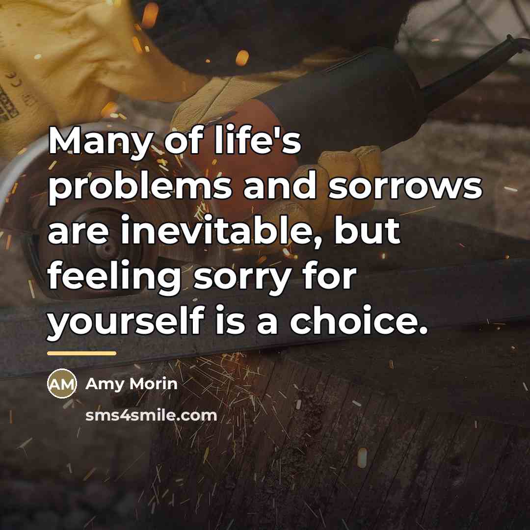 “Many of life's problems and sorrows are inevitable, but feeling…” quote by Amy Morin