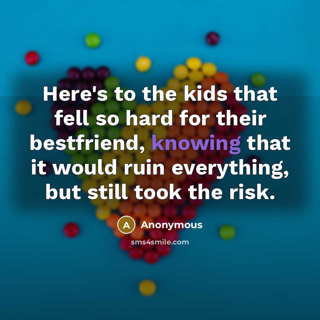 “Here's to the kids that fell so hard for their…” quote by Anonymous