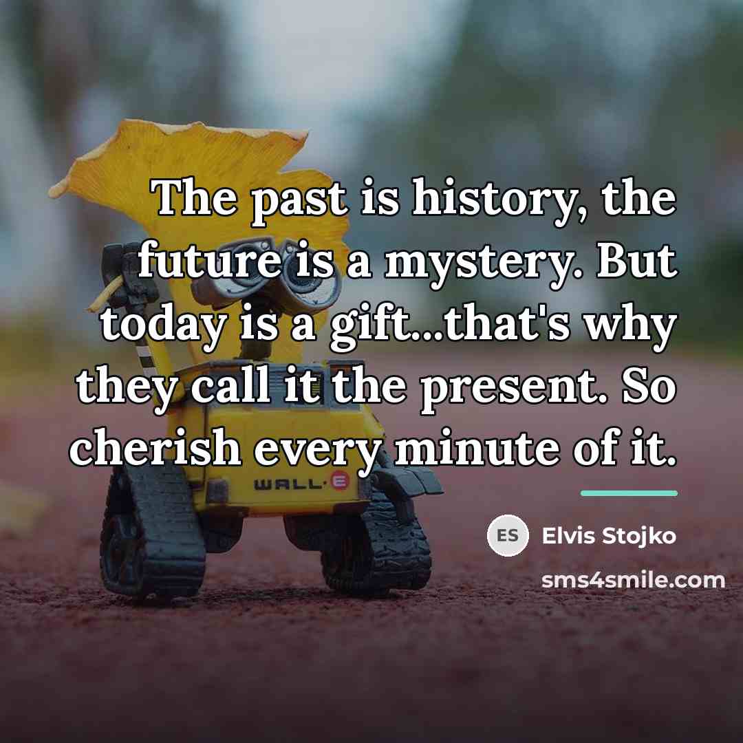 “The past is history, the future is a mystery. But…” quote by Elvis Stojko