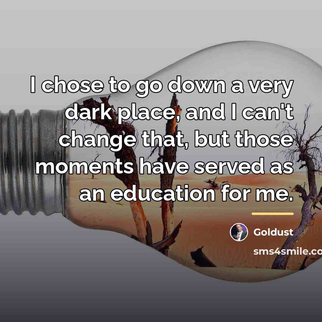 “I chose to go down a very dark place, and…” quote by Goldust