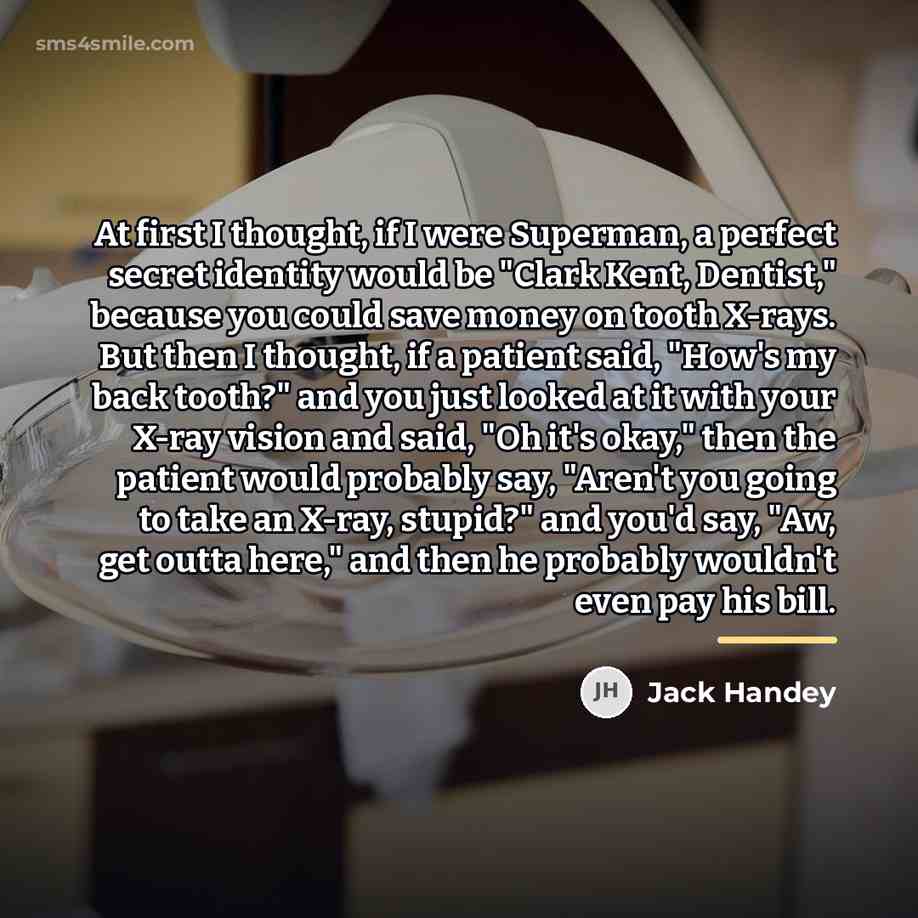 “At first I thought, if I were Superman, a perfect…” quote by Jack Handey