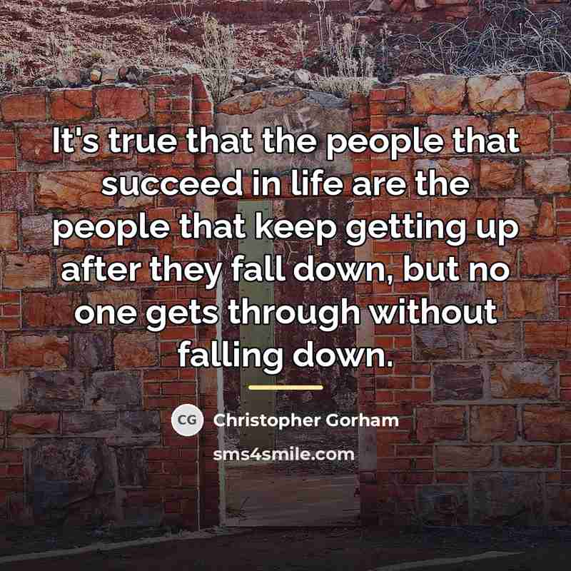 “It's true that the people that succeed in life are…” quote by Christopher Gorham
