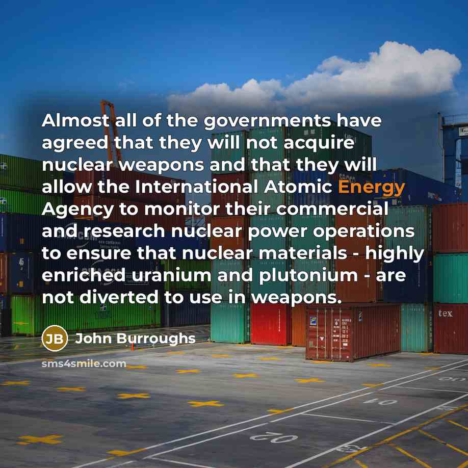 “Almost all of the governments have agreed that they will…” quote by John Burroughs