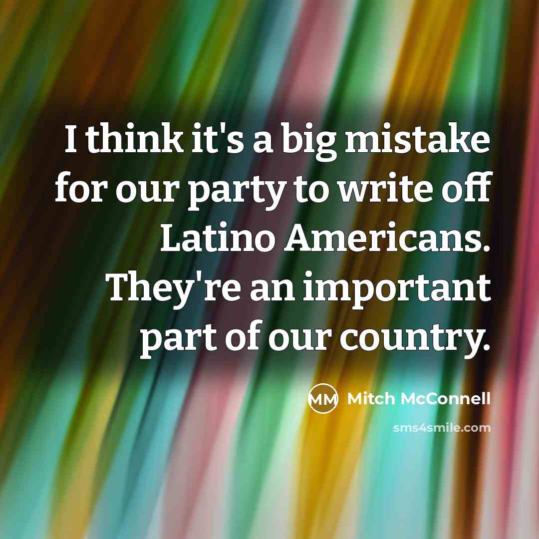 “I think it's a big mistake for our party to…” quote by Mitch McConnell