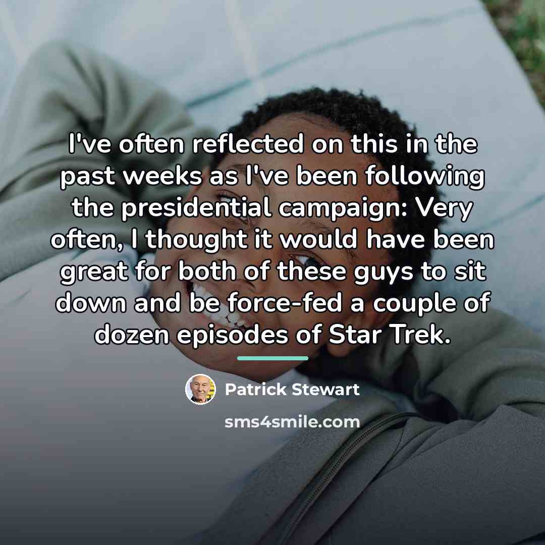 “I've often reflected on this in the past weeks as…” quote by Patrick Stewart