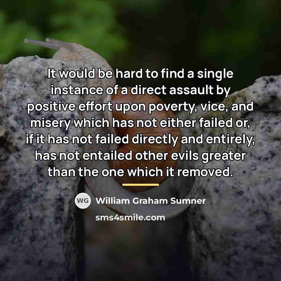 “It would be hard to find a single instance of…” quote by William Graham Sumner