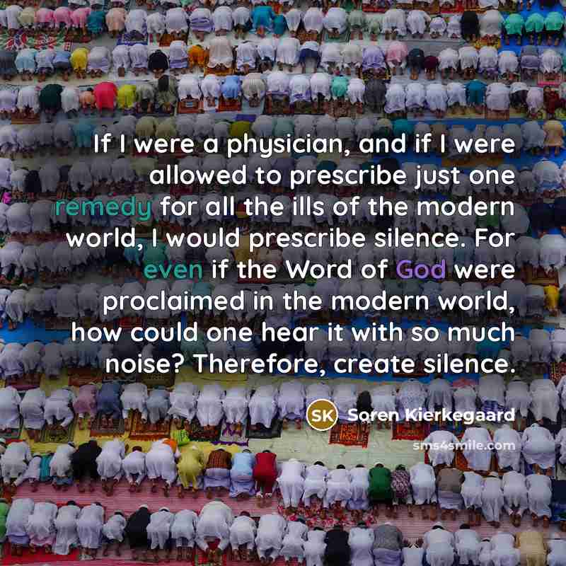 “If I were a physician, and if I were allowed…” quote by Soren Kierkegaard