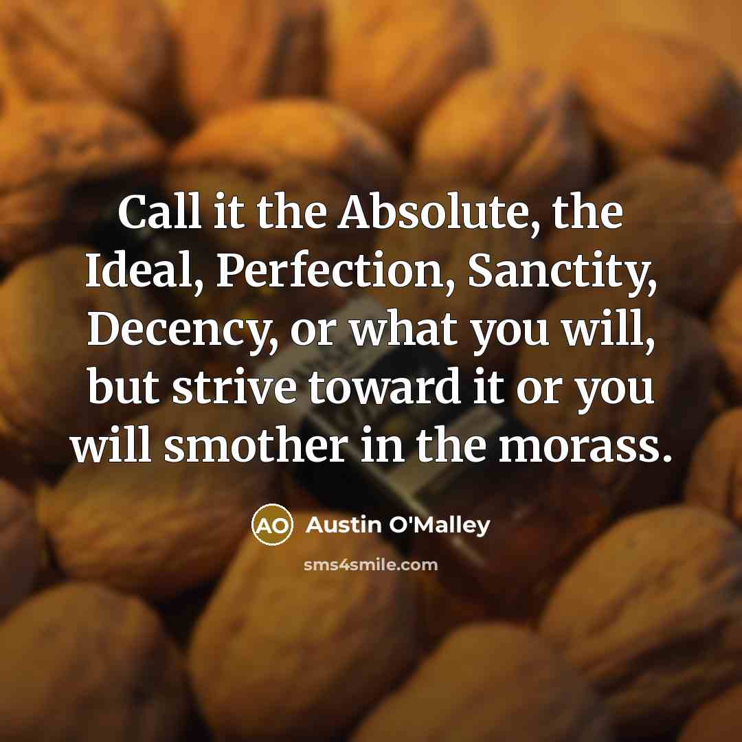 “Call it the Absolute, the Ideal, Perfection, Sanctity, Decency, or…” quote by Austin O'Malley