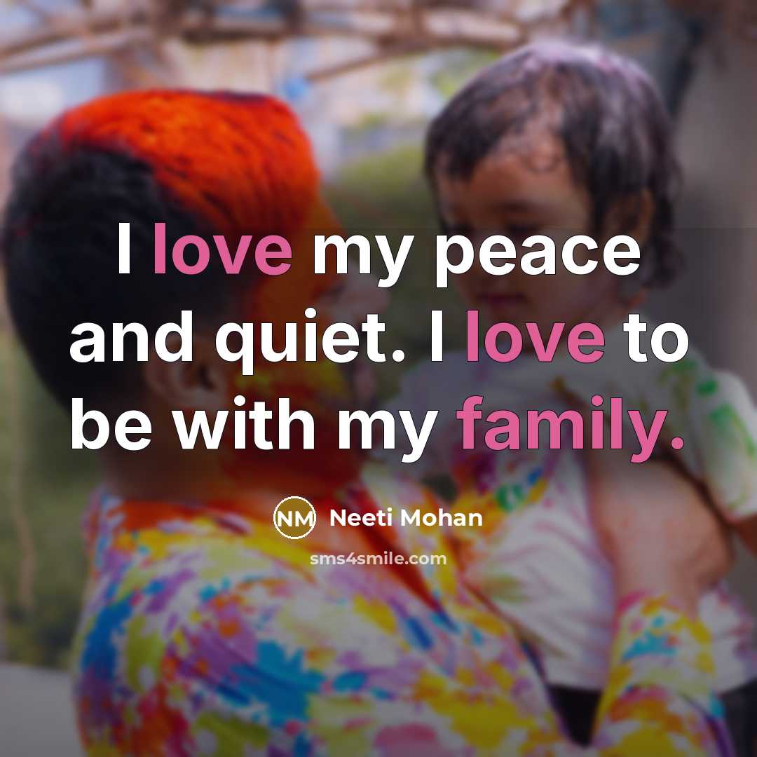 “I love my peace and quiet. I love to be…” quote by Neeti Mohan