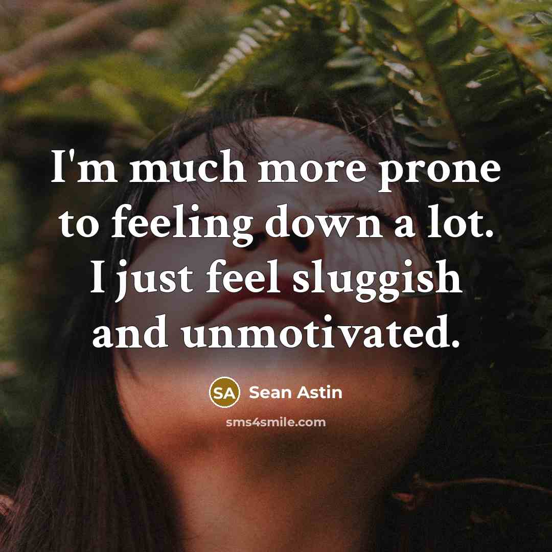 “I'm much more prone to feeling down a lot. I…” quote by Sean Astin