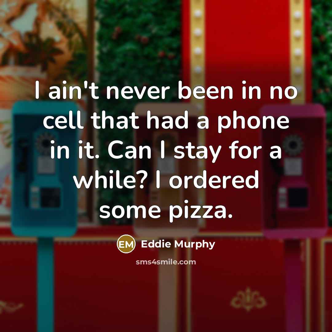 “I ain't never been in no cell that had a…” quote by Eddie Murphy