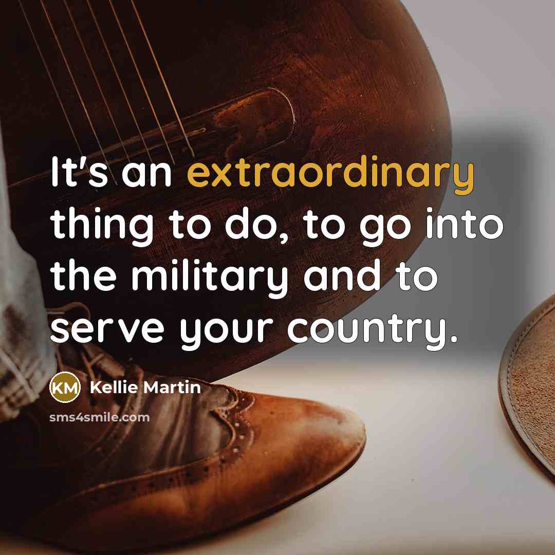 “It's an extraordinary thing to do, to go into the…” quote by Kellie Martin
