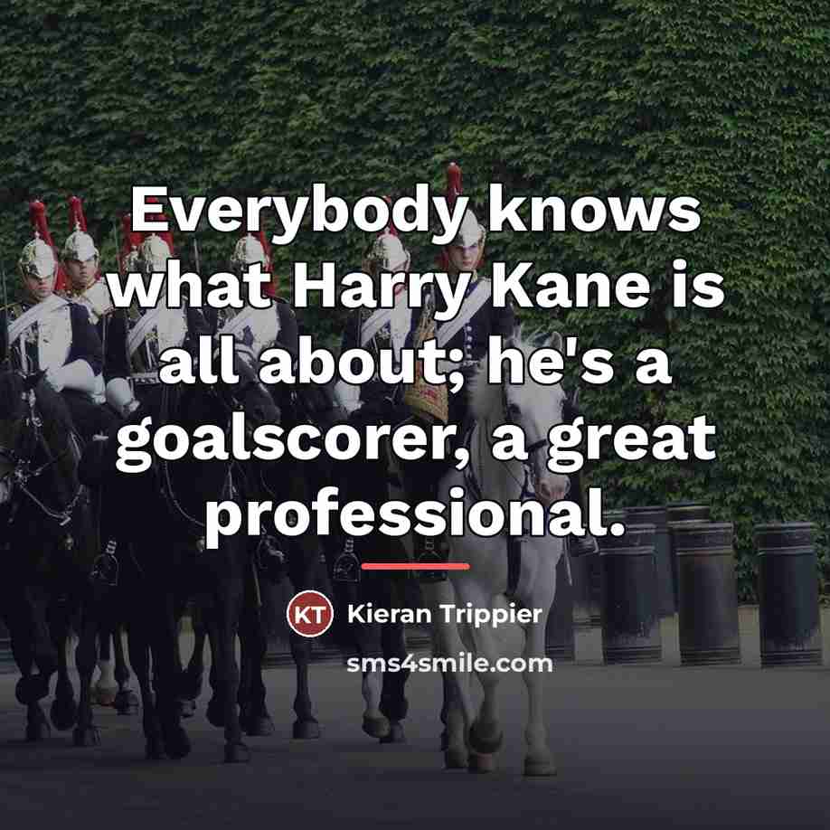 “Everybody knows what Harry Kane is all about; he's a…” quote by Kieran Trippier