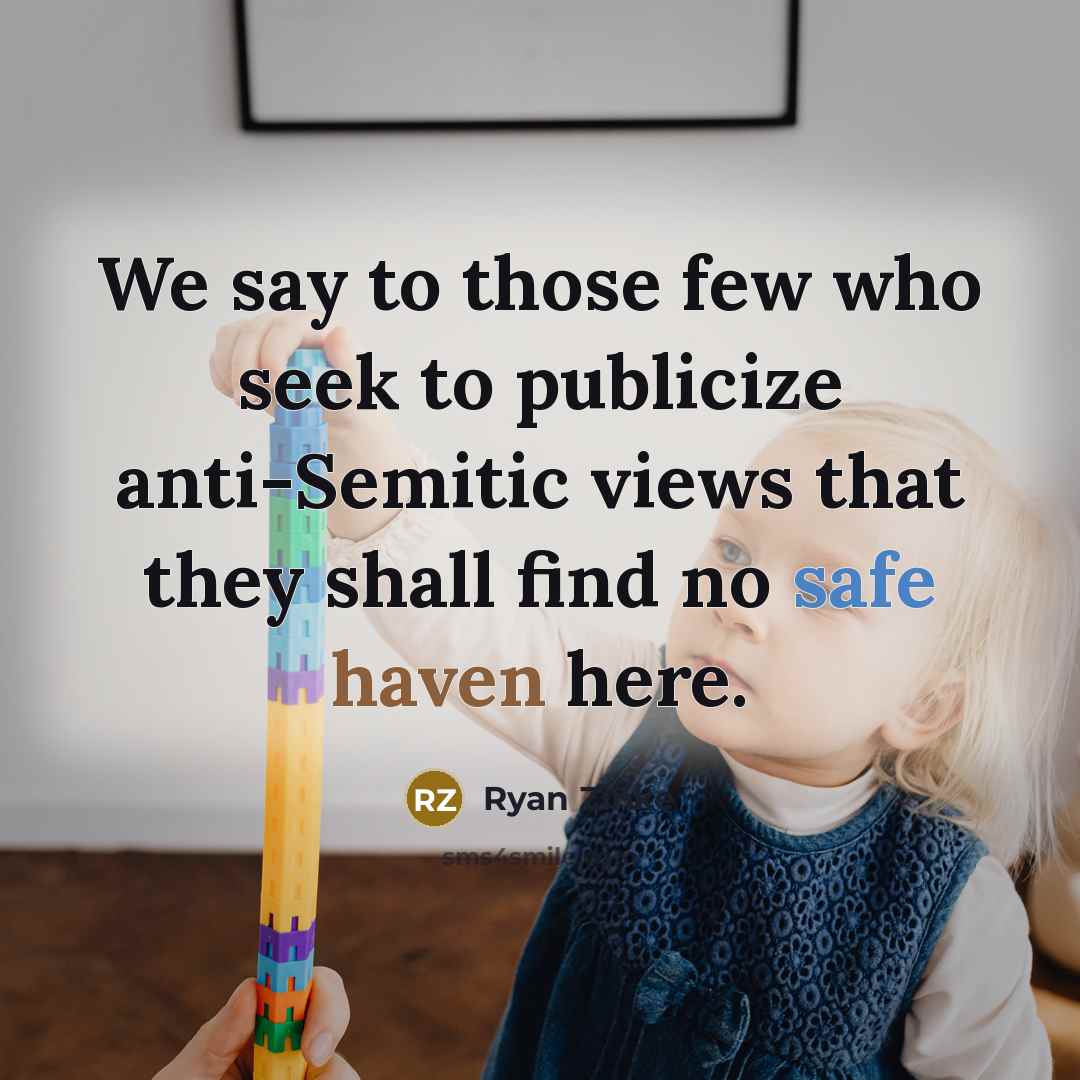 “We say to those few who seek to publicize anti-Semitic views that they shall find no safe haven here.” quote by Ryan Zinke
